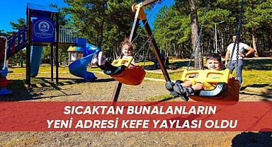 Sıcaktan bulananların yeni adresi Kefe Yaylası oldu