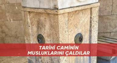 Tarihi caminin musluklarına hırsızlar dadandı