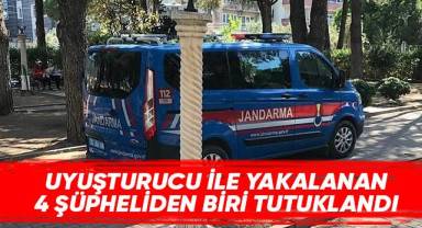 Uyuşturucuyla yakalanan 4 şüpheliden biri tutuklandı