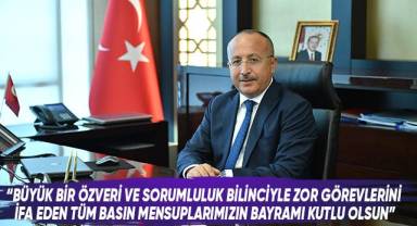 Vali Atik’ten “24 Temmuz Gazeteciler Ve Basın Bayramı” Kutlama Mesajı