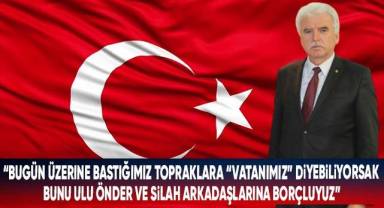 Başkan Tefenlili'den 30 Ağustos Zafer Bayramı Mesajı