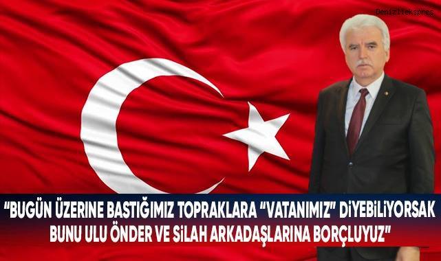 Başkan Tefenlili'den 30 Ağustos Zafer Bayramı Mesajı