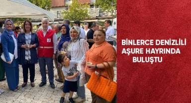 Binlerce Denizlili aşure hayrında buluştu