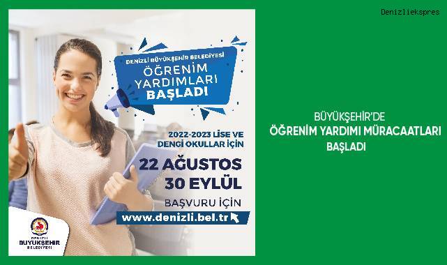 Büyükşehir'de öğrenim yardımı müracaatları başladı