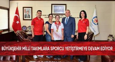 Büyükşehir milli takımlara sporcu yetiştirmeye devam ediyor