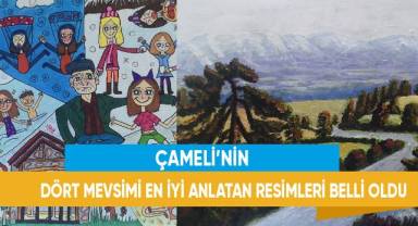 Çameli’nin dört mevsimi en iyi anlatan resimler belli oldu