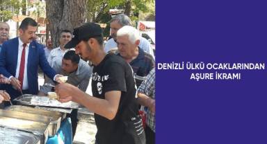 Denizli Ülkü Ocaklarından aşure ikramı
