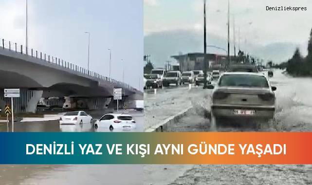 Denizli yaz ve kışı aynı günde yaşadı