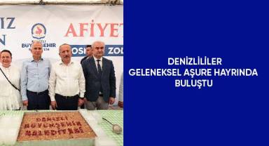 Denizlililer geleneksel aşure hayrında buluştu