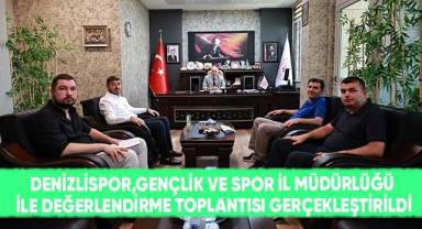 Denizlispor, Gençlik ve Spor İl Müdürlüğü ile değerlendirme toplantısı gerçekleştirdi