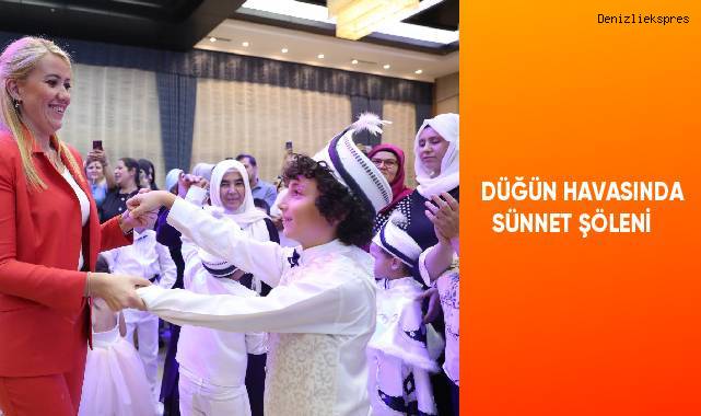 Düğün havasında sünnet şöleni