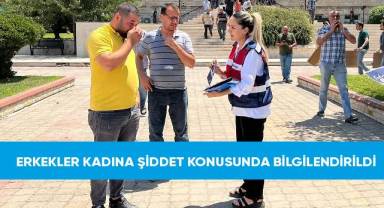 Erkekler kadına şiddet konusunda bilgilendirildi