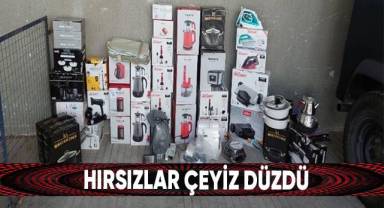 Hırsızlar çeyiz düzdü