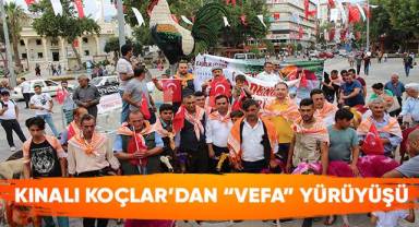 Kınalı Koçlar’dan “Vefa” Yürüyüşü