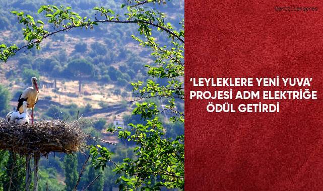 ‘Leyleklere Yeni Yuva’ porjesi ADM Elektriğe ödül getirdi