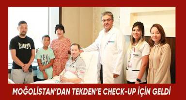 Moğolistan’dan Tekden’e check-up için geldi