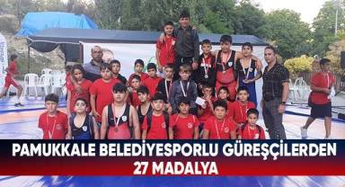 Pamukkale Belediyesporlu Güreşçilerden 27 Madalya