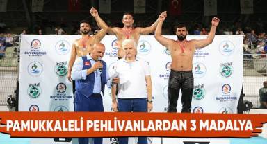 Pamukkaleli Pehlivanlardan 3 Madalya
