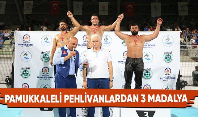 Pamukkaleli Pehlivanlardan 3 Madalya