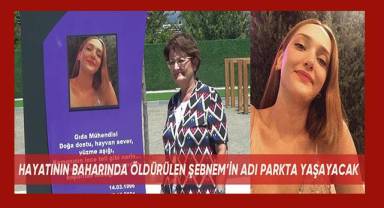 Şebnem Şirin'in adı Bozkurt'ta yapılan parka verildi