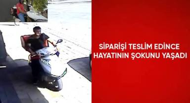 Siparişi teslim edince hayatının şokunu yaşadı