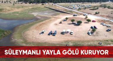 Süleymanlı Yayla Gölü kuruyor