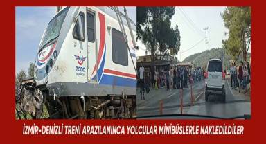 Tren arızalanınca yolcular minibüsler ile nakledildi