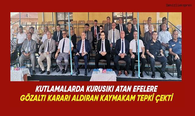 100. yıl kutlamalarında ateşlenen kuru sıkı silahlar, Belediye Başkanı ile Kaymakamı karşı karşıya getirdi