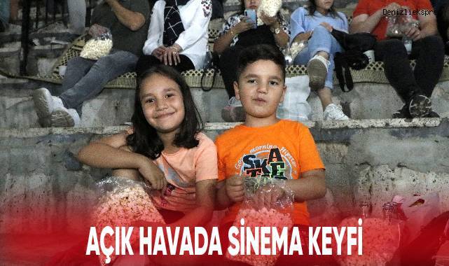 Açık havada sinema keyfi