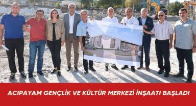 Acıpayam Gençlik ve Kültür Merkezi inşaatı başladı