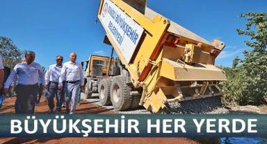 Büyükşehir asfalt hamlesine devam ediyor