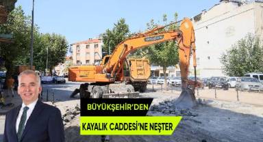 Büyükşehir'den Kayalık Caddesi'ne neşter