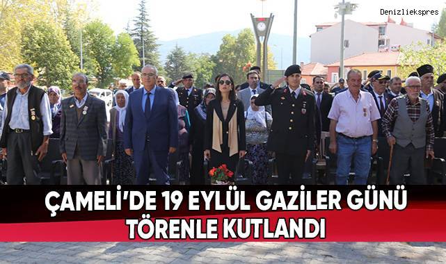 Çameli'de 19 Eylül Gaziler Günü Törenle Kutlandı