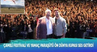 Çameli festivali ve Yamaç Paraşütü Ön Dünya Kupası ses getirdi