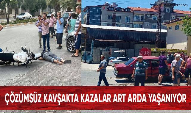 Çözümsüz kavşakta kazalar art arda yaşanıyor