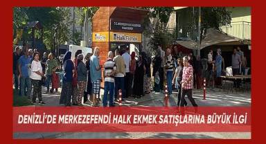 Denizli’de halk ekmek satışlarına vatandaşlardan yoğun ilgi