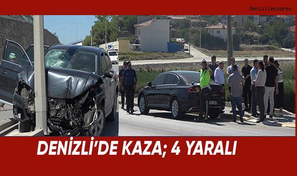 Denizli'de kaza; 4 yaralı