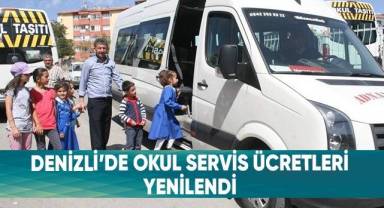 Denizli’de okul servisleri ücretleri yenilendi