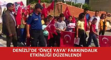 Denizli’de ‘Önce Yaya’ farkındalık etkinliği düzenlendi