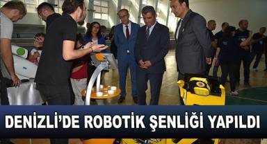 Denizli’de Robotik Şenliği renkli görüntülere sahne oldu