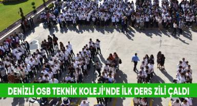 Denizli OSB Teknik Koleji’nde ilk ders zili çaldı