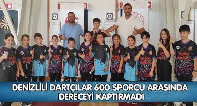 Denizlili dartçılar 600 sporcu arasında dereceyi kaptırmadı