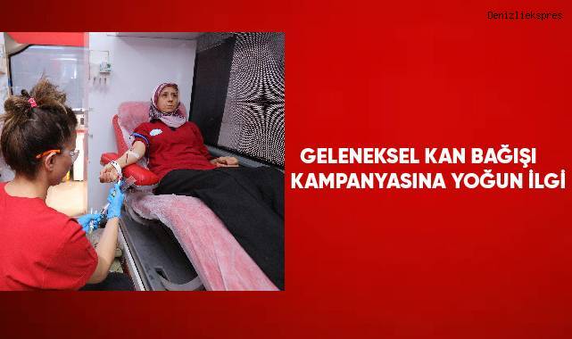 Geleneksel kan bağışı kampanyasına yoğun ilgi