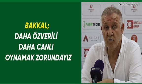 Mesut Bakkal; Tempo ve oyun olarak daha iyisini yapabileceklerine eminim