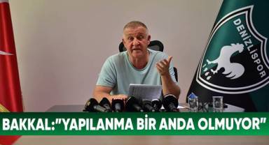 Mesut Bakkal: “Yapılanma bir anda olmuyor”