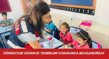 Öğrenciler güvenlik tedbirleri konusunda bilgilendirildi