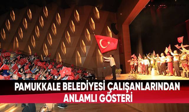Pamukkale Belediyesi Çalışanlarından Anlamlı Gösteri