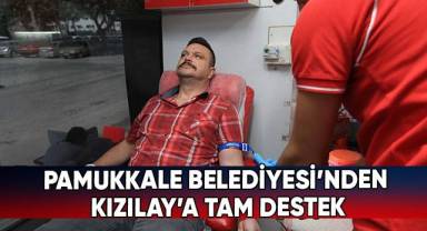 Pamukkale Belediyesi’nden Kızılay’a Tam Destek