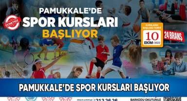 Pamukkale’de Spor Kursları Başlıyor