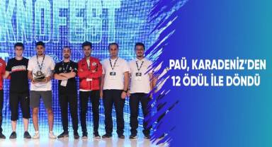 PAÜ, Karadeniz’den 12 ödül ile döndü